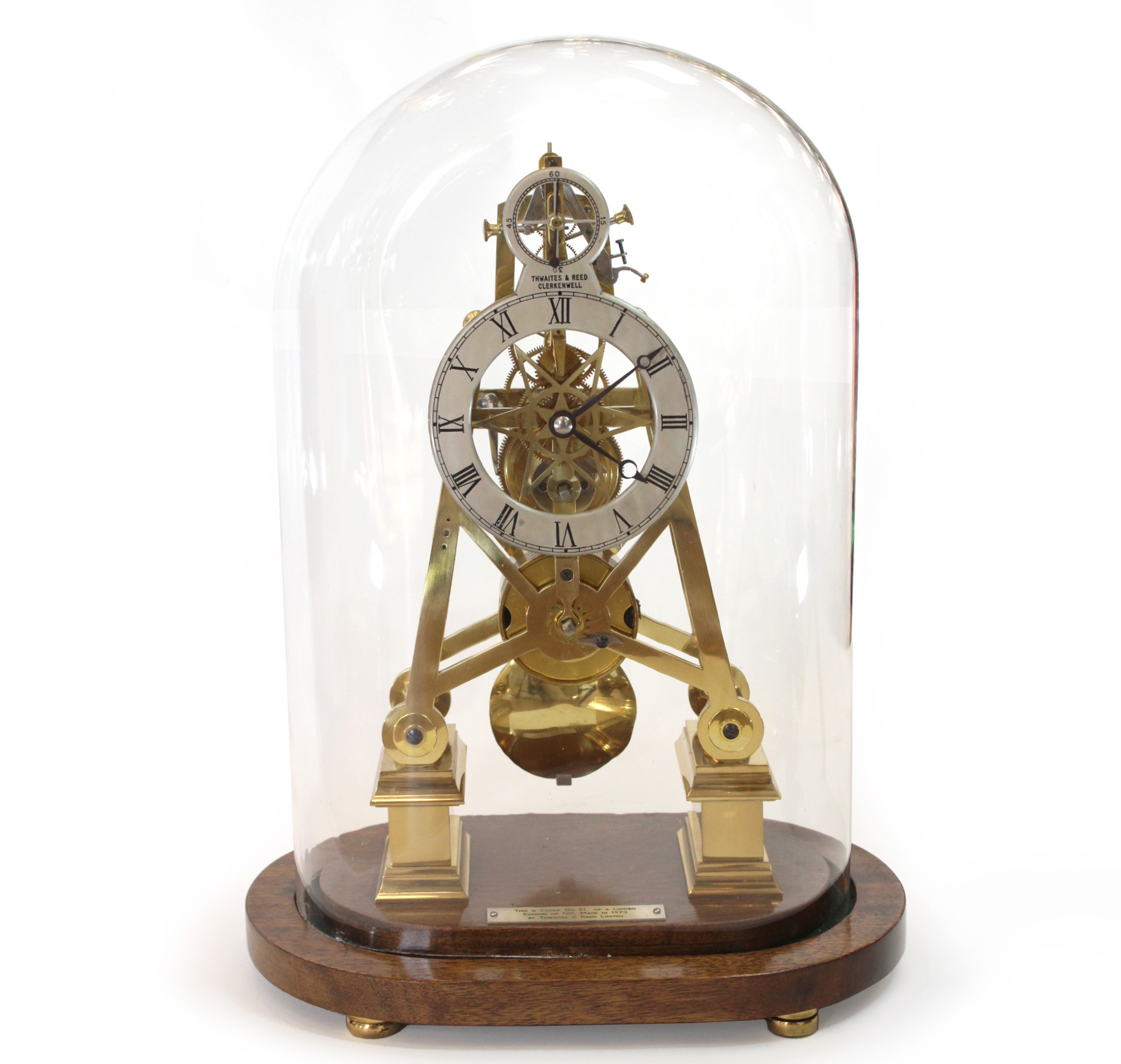 Skeleton Clock by Thwaites and Reed - Carlton Clocks