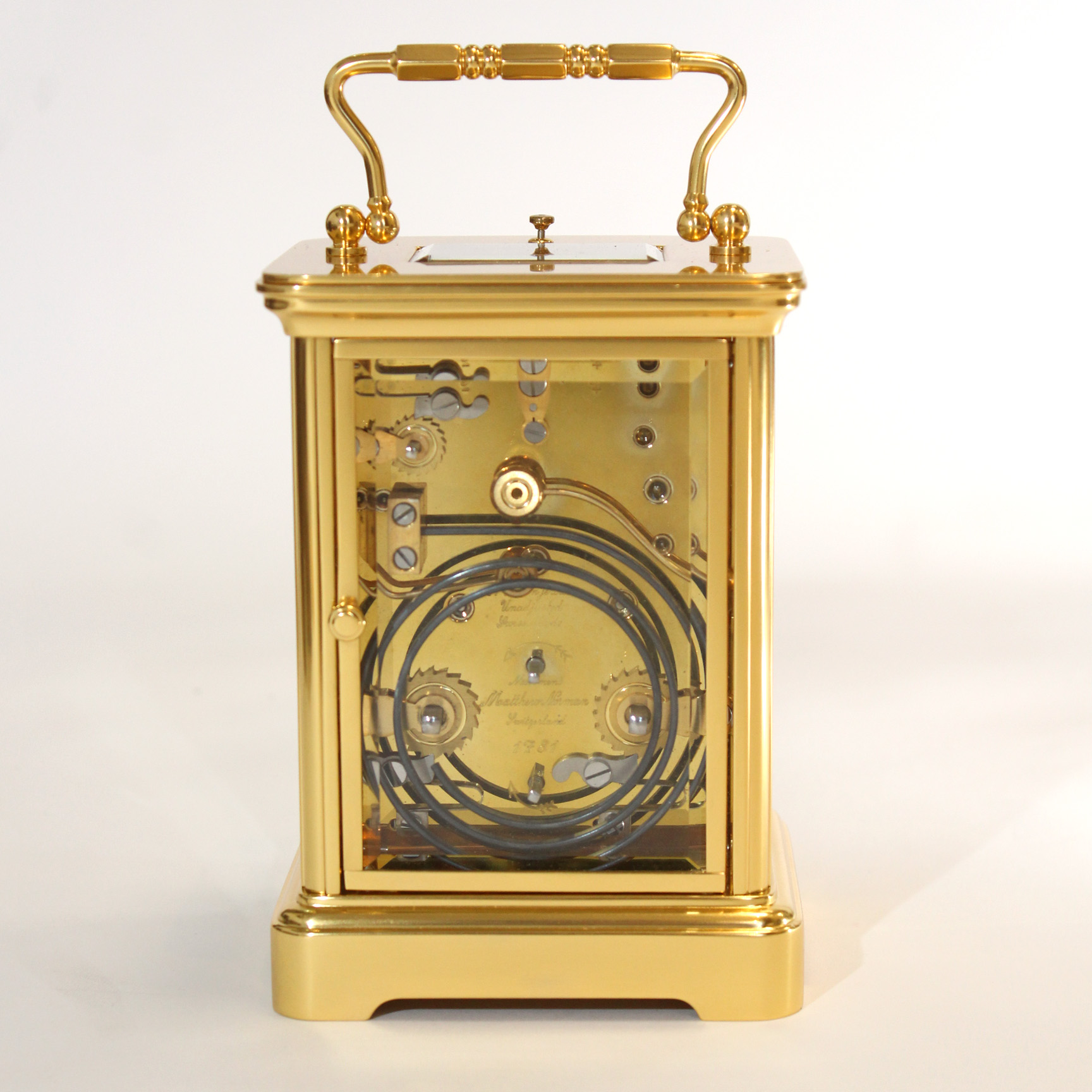 Matthew Norman strike repeat Moonphase Calendar Carriage Clock ...